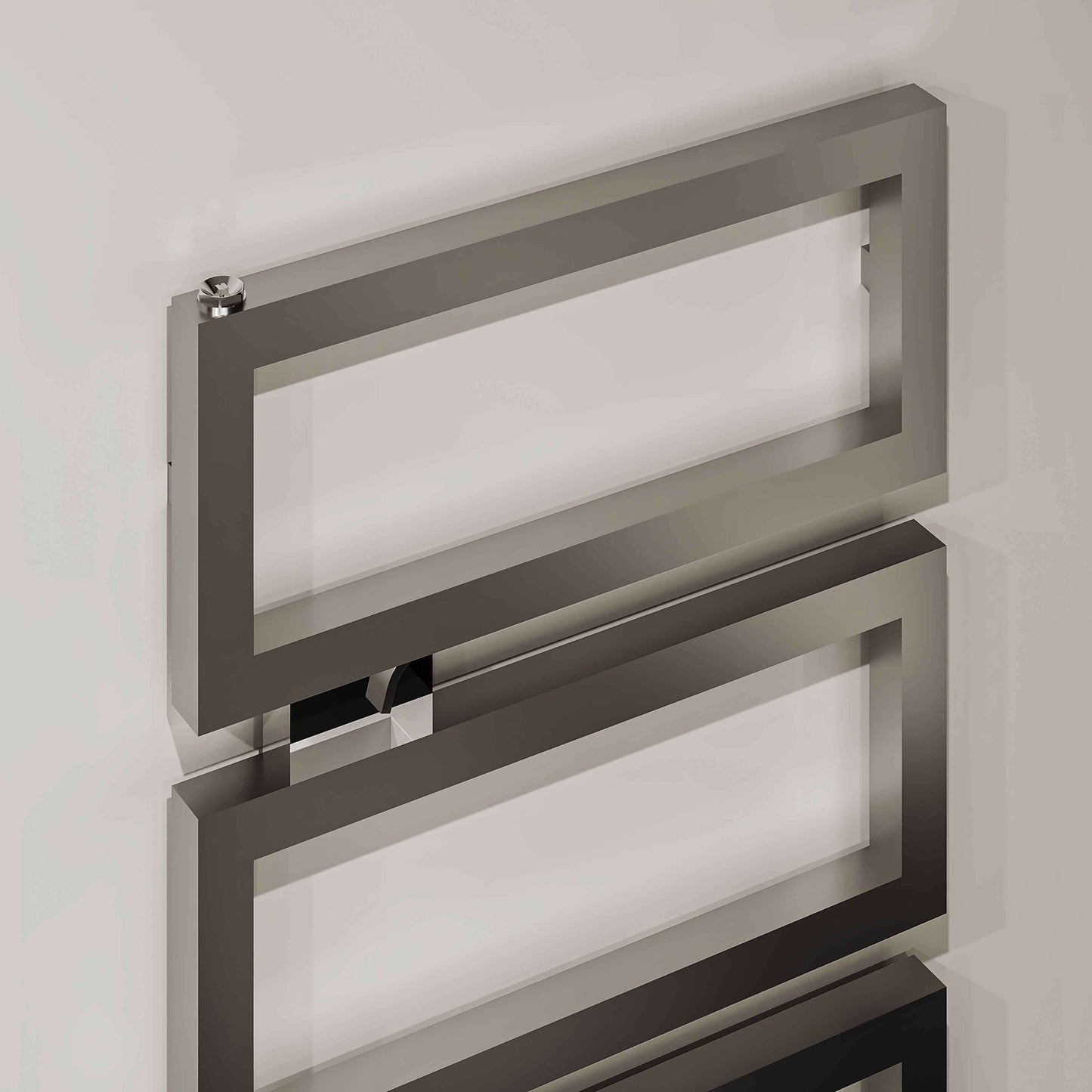 Carisa Beck Sèche-Serviettes en Acier Inoxydable Design Moderne Satiné Poli