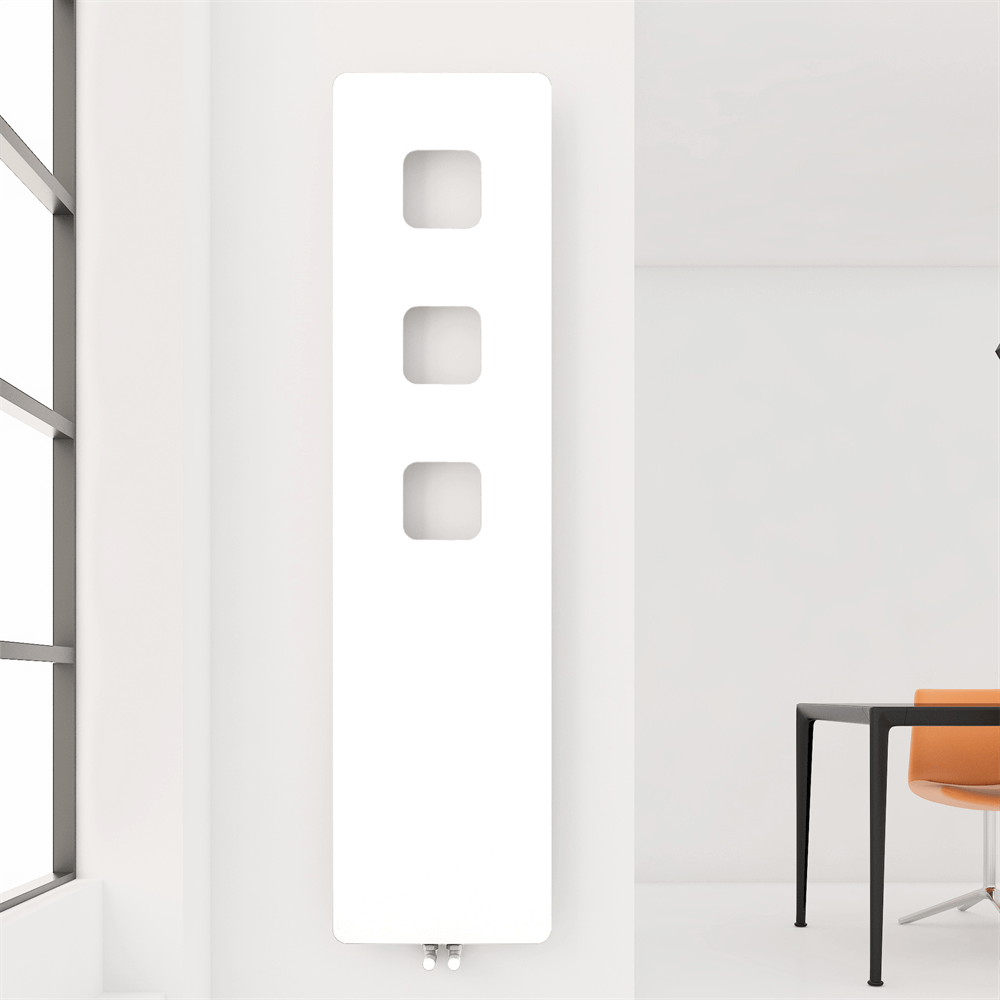 Carisa Dublin Radiateur Design Mince en Acier Vertical Design Moderne Blanc
