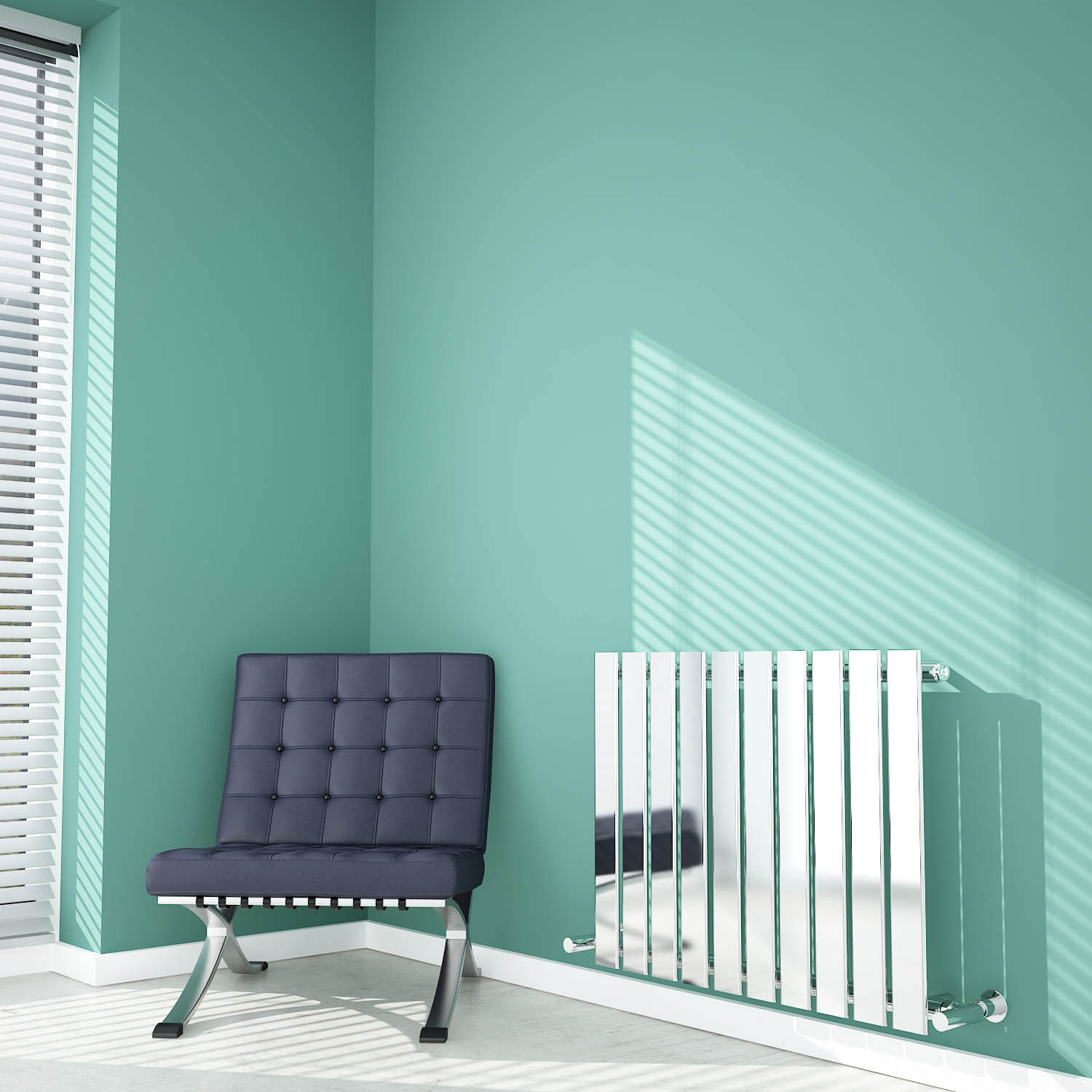Radiateur design dans un intérieur moderne pour un chauffage élégant, performant et décoratif
