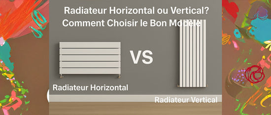 Comparaison entre radiateur horizontal et radiateur vertical dans un intérieur moderne et élégant