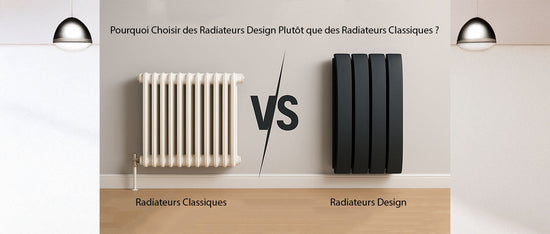 Radiateur design dans un intérieur moderne pour un chauffage élégant, fonctionnel et économe en énergie