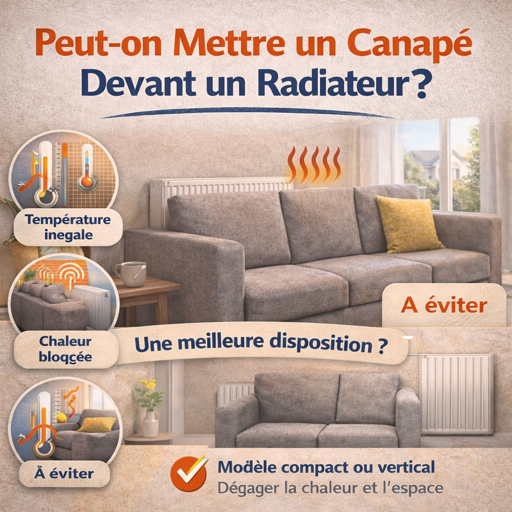 Peut-on mettre un canapé devant un radiateur ?