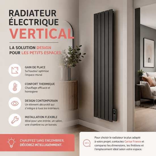 Radiateur électrique vertical : la solution design pour les petits espaces