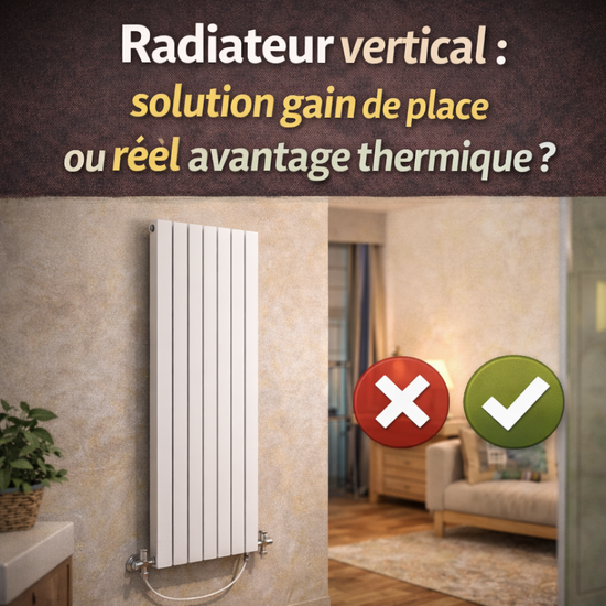 Radiateur vertical : solution gain de place ou réel avantage thermique ?