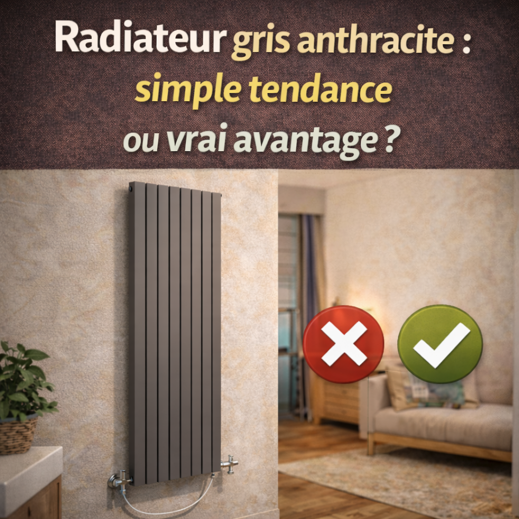 Radiateur gris anthracite : simple tendance ou vrai avantage ?