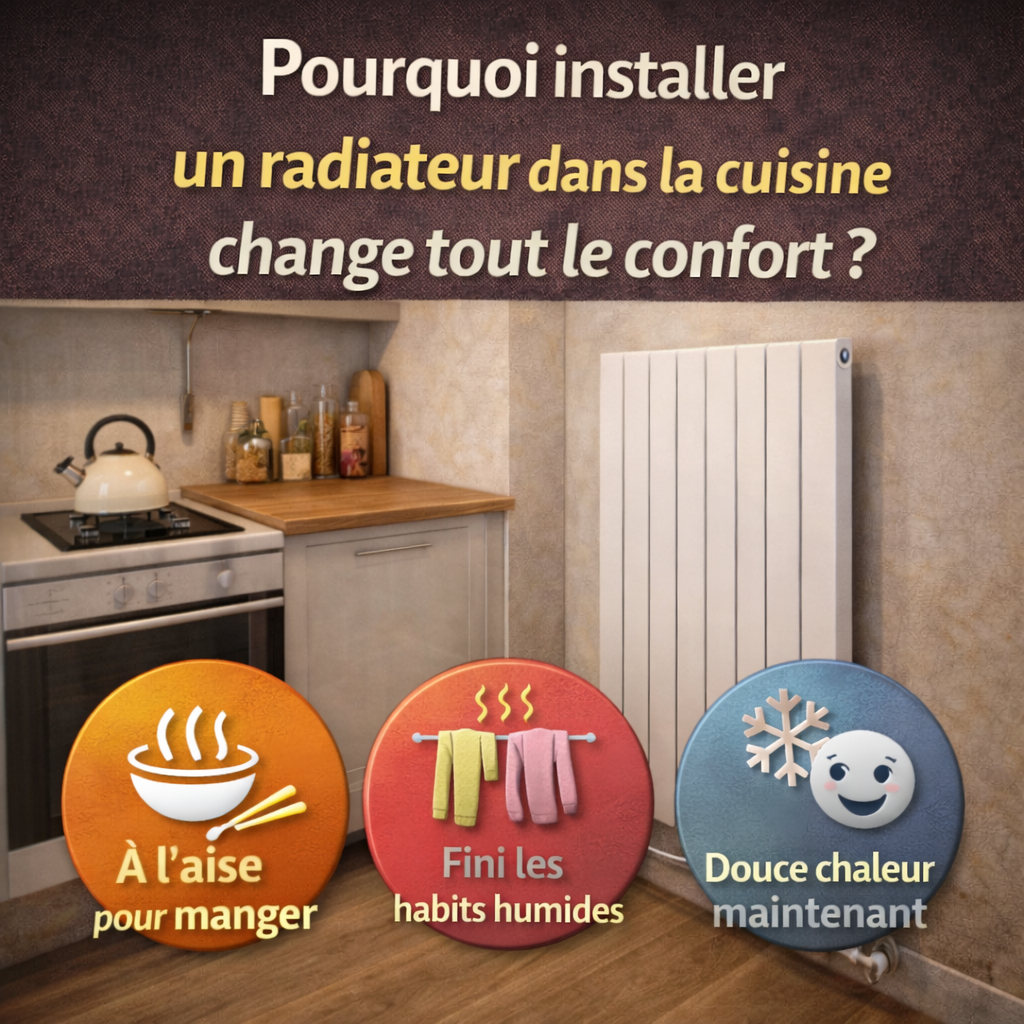 Pourquoi installer un radiateur dans la cuisine change tout le confort ?
