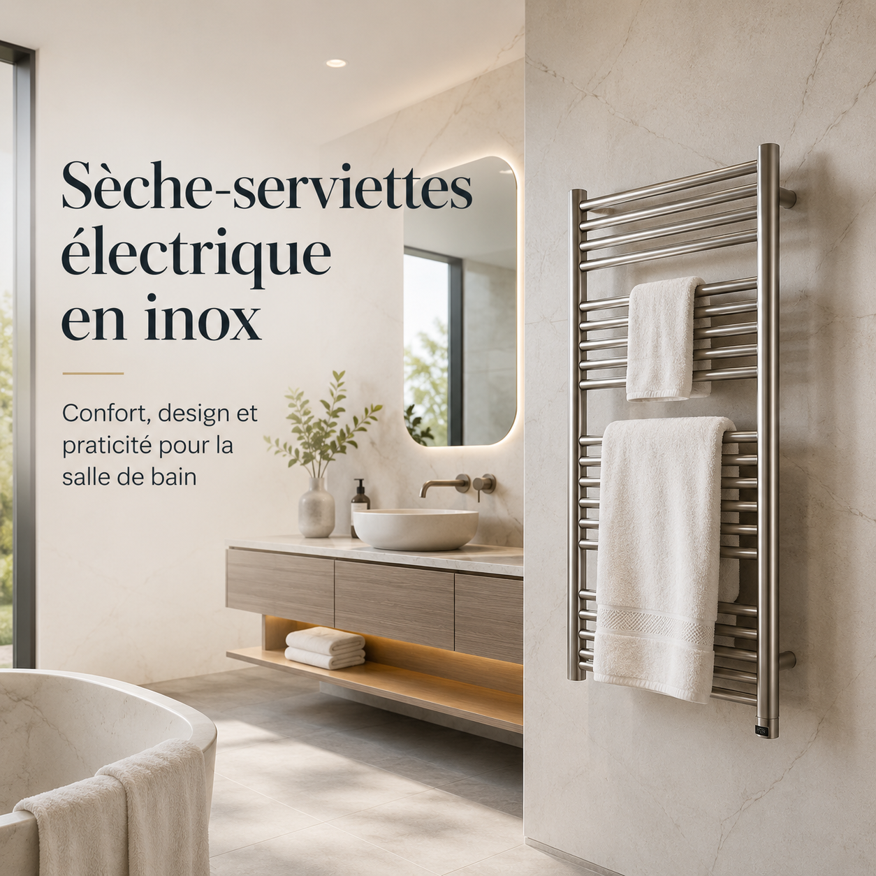 Sèche-serviettes électrique en inox : confort, design et praticité dans la salle de bain