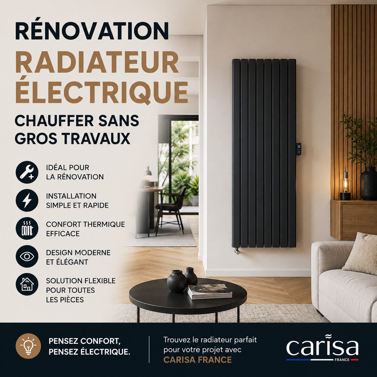 Radiateur électrique pour rénovation : chauffer sans gros travaux