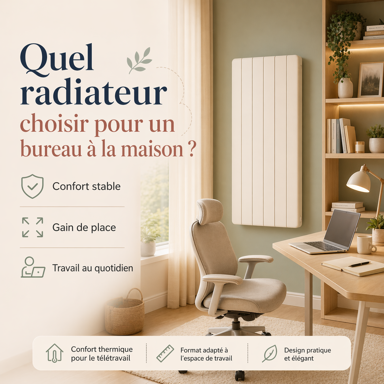 Quel radiateur choisir pour un bureau à la maison ?