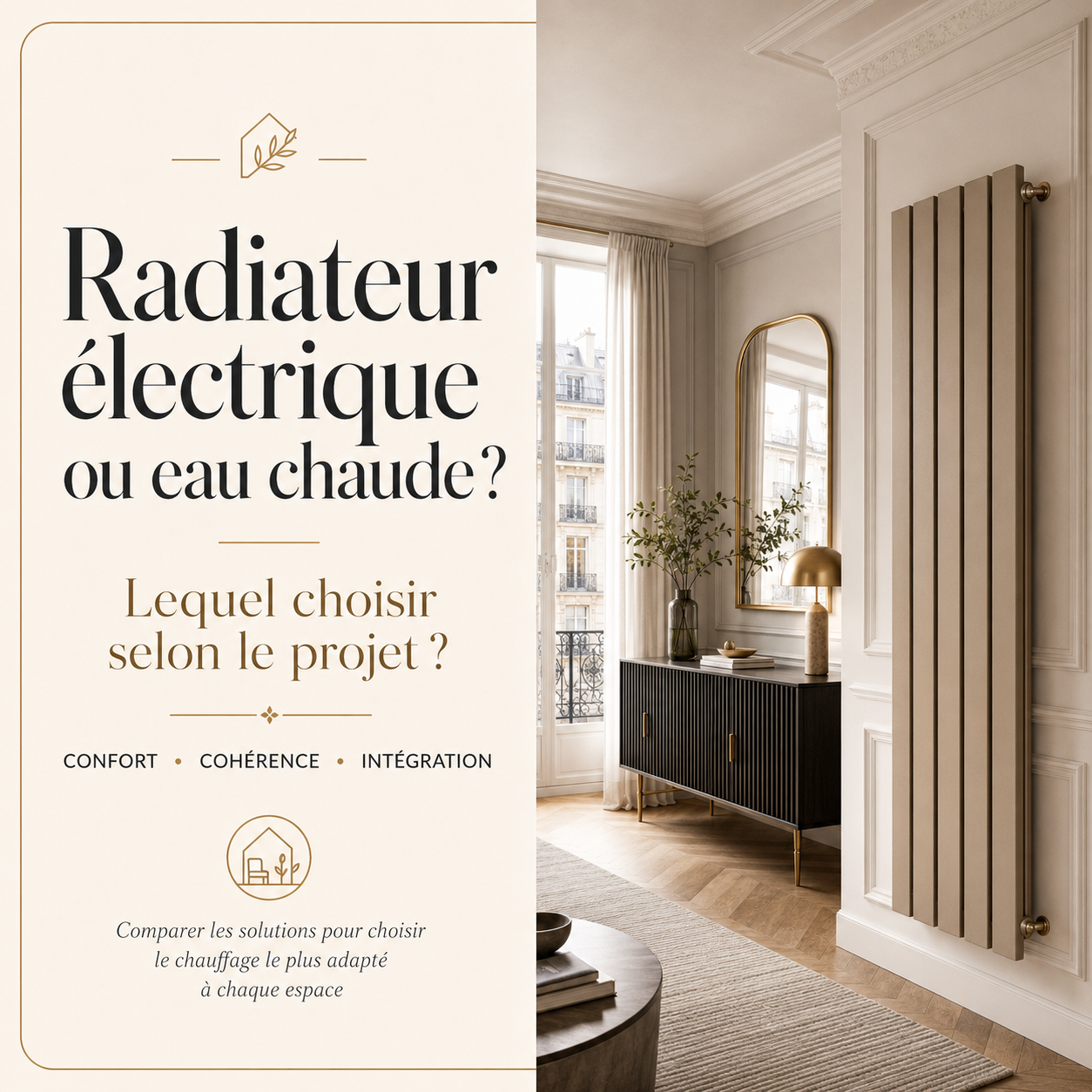 Radiateur électrique ou eau chaude : lequel choisir selon le projet ?