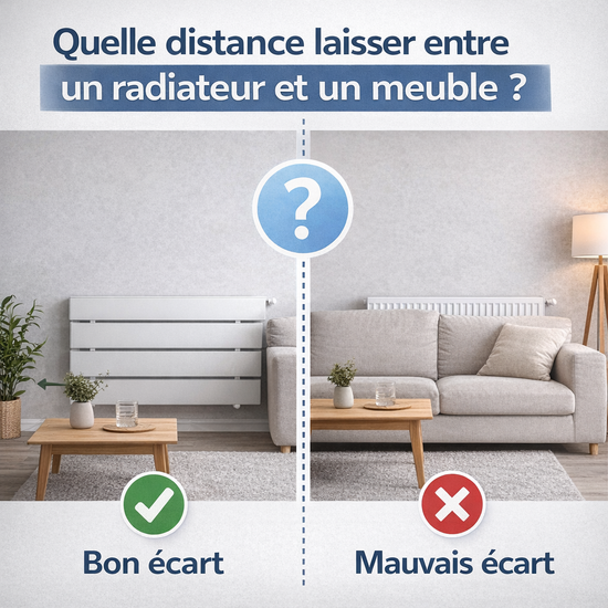 Quelle distance laisser entre un radiateur et un meuble ?