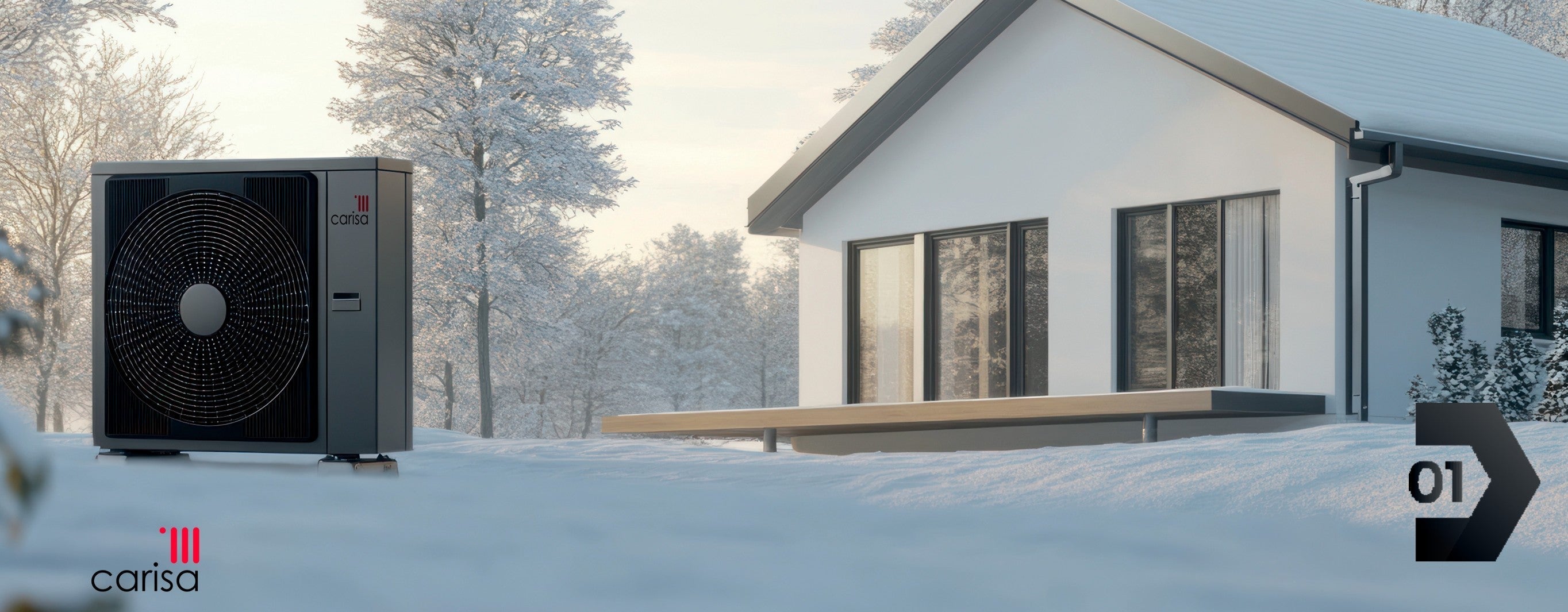 Radiateurs en aluminium avec pompe à chaleur dans un intérieur moderne pour un chauffage basse température efficace et durable