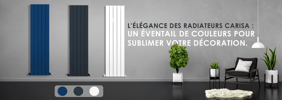 Radiateur coloré design dans un intérieur moderne pour un chauffage élégant et une décoration contemporaine
