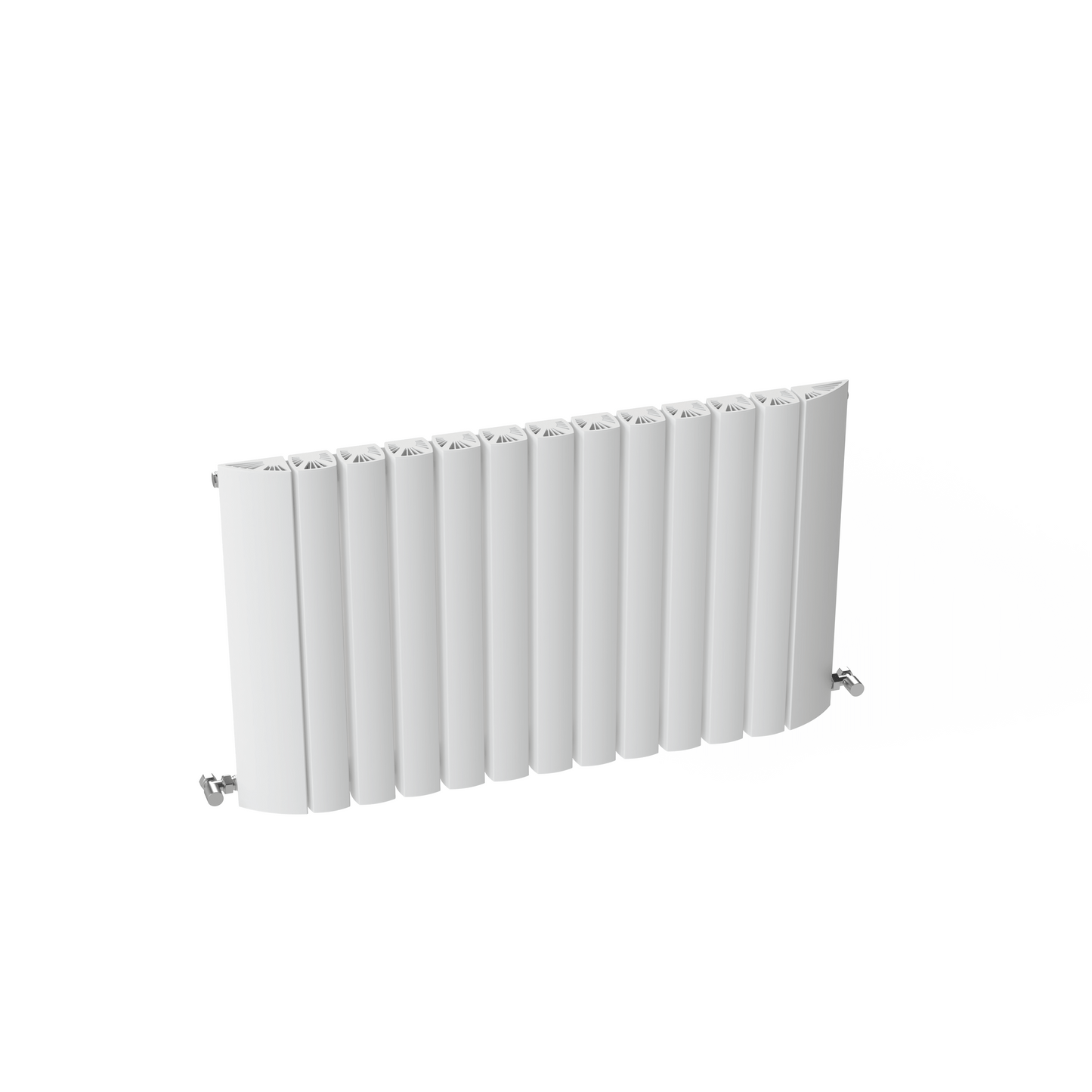 Carisa Gaia Radiateur en Aluminium Horizontal Design Moderne Blanc