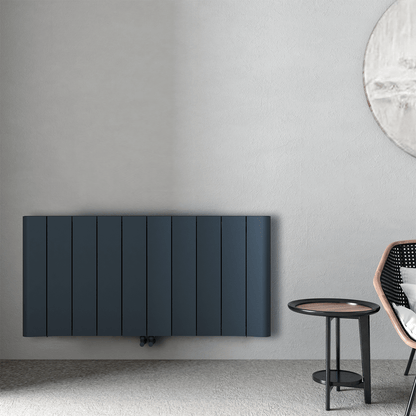 Carisa Curvy Radiateur en Aluminium Horizontal Design Moderne Anthracite