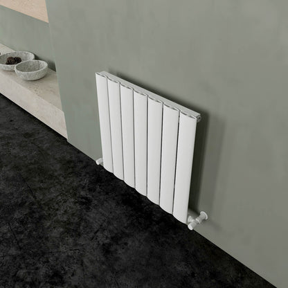 Carisa Elliptic Radiateur en Aluminium Horizontal Design Moderne Blanc