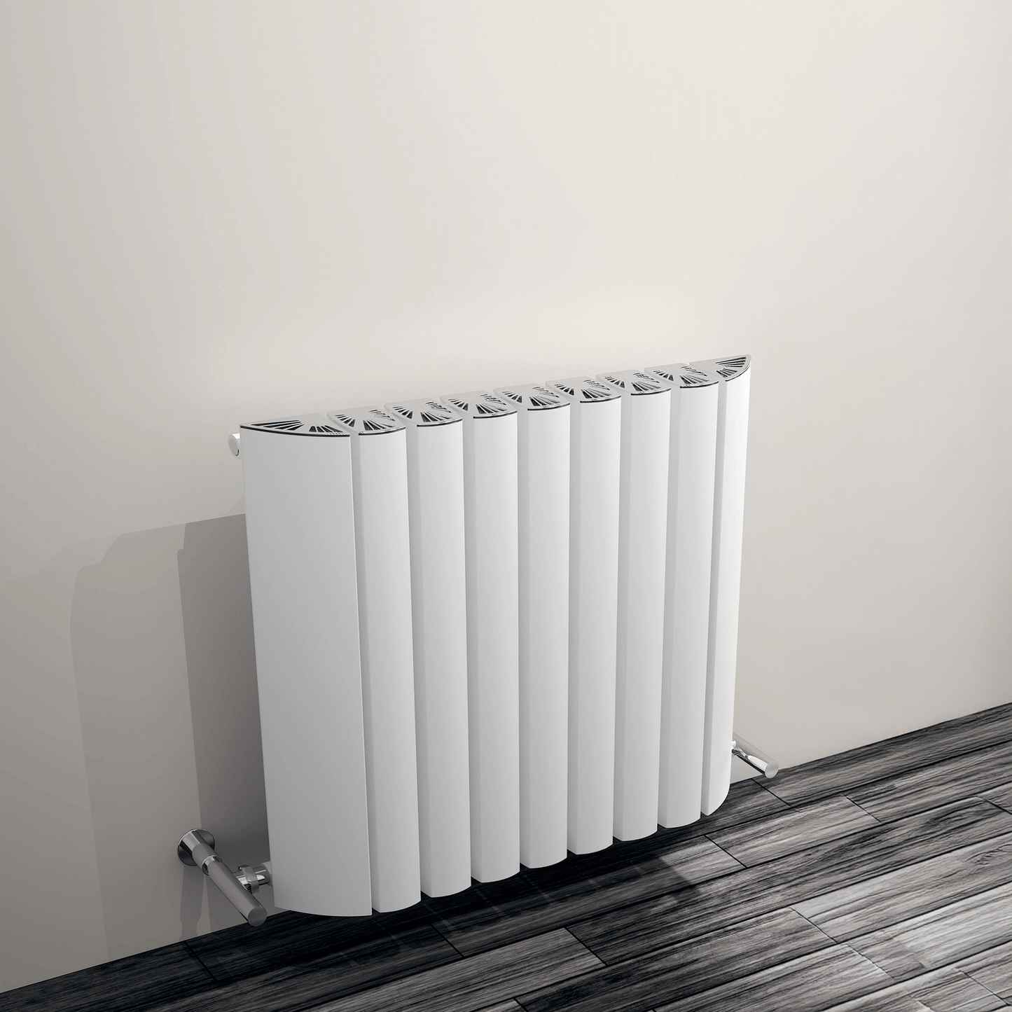 Carisa Gaia Radiateur en Aluminium Horizontal Design Moderne Blanc