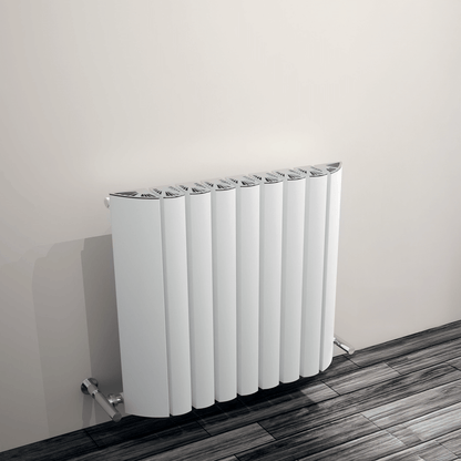 Carisa Gaia Radiateur en Aluminium Horizontal Design Moderne Blanc
