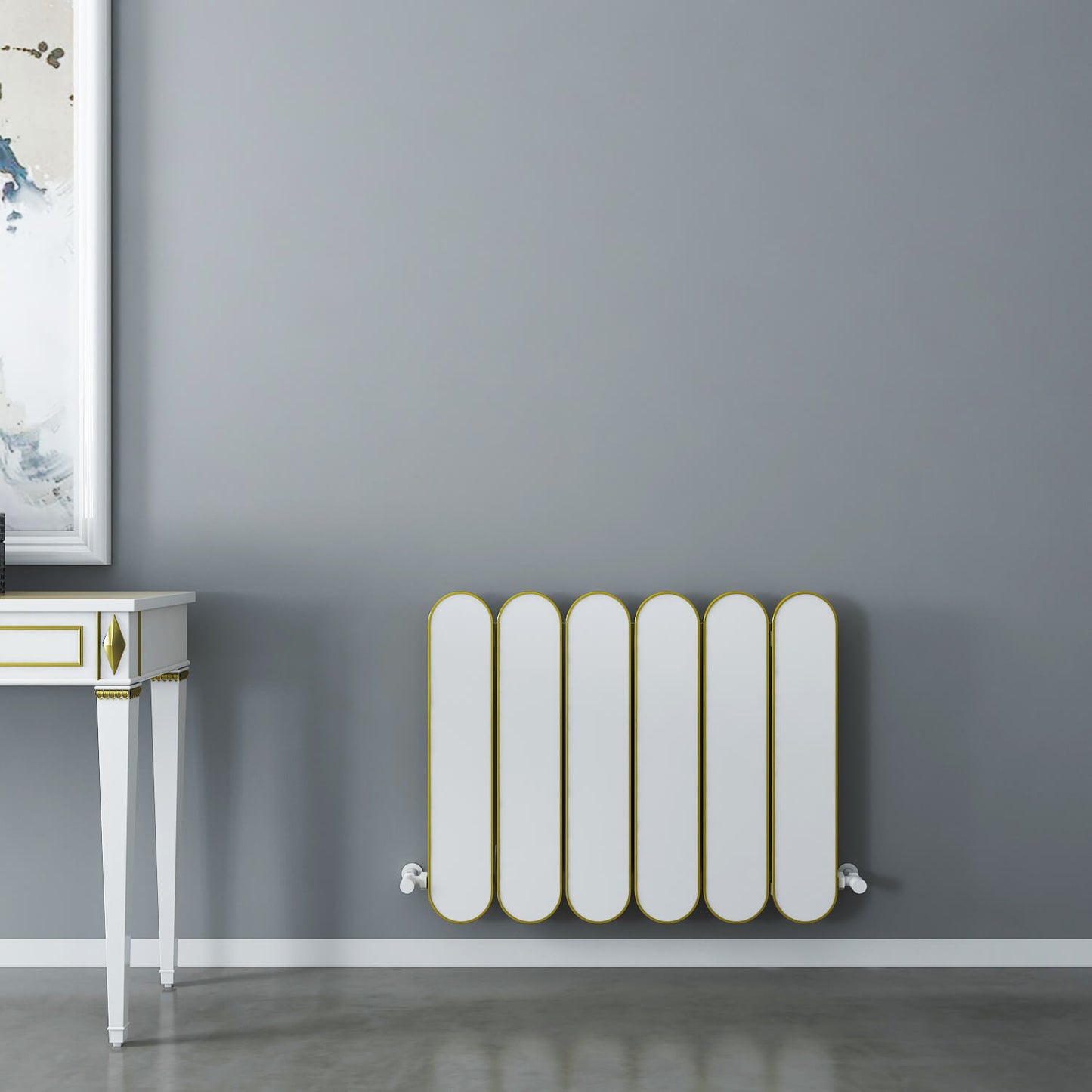 Carisa Magico Radiateur en Aluminium Horizontal Design Moderne Blanc