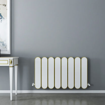 Carisa Magico Radiateur en Aluminium Horizontal Design Moderne Blanc