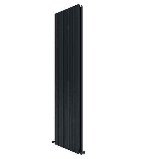 Carisa Monza Double (Reverse Side Nemo) Radiateur en Aluminium Vertical Design Moderne Noir