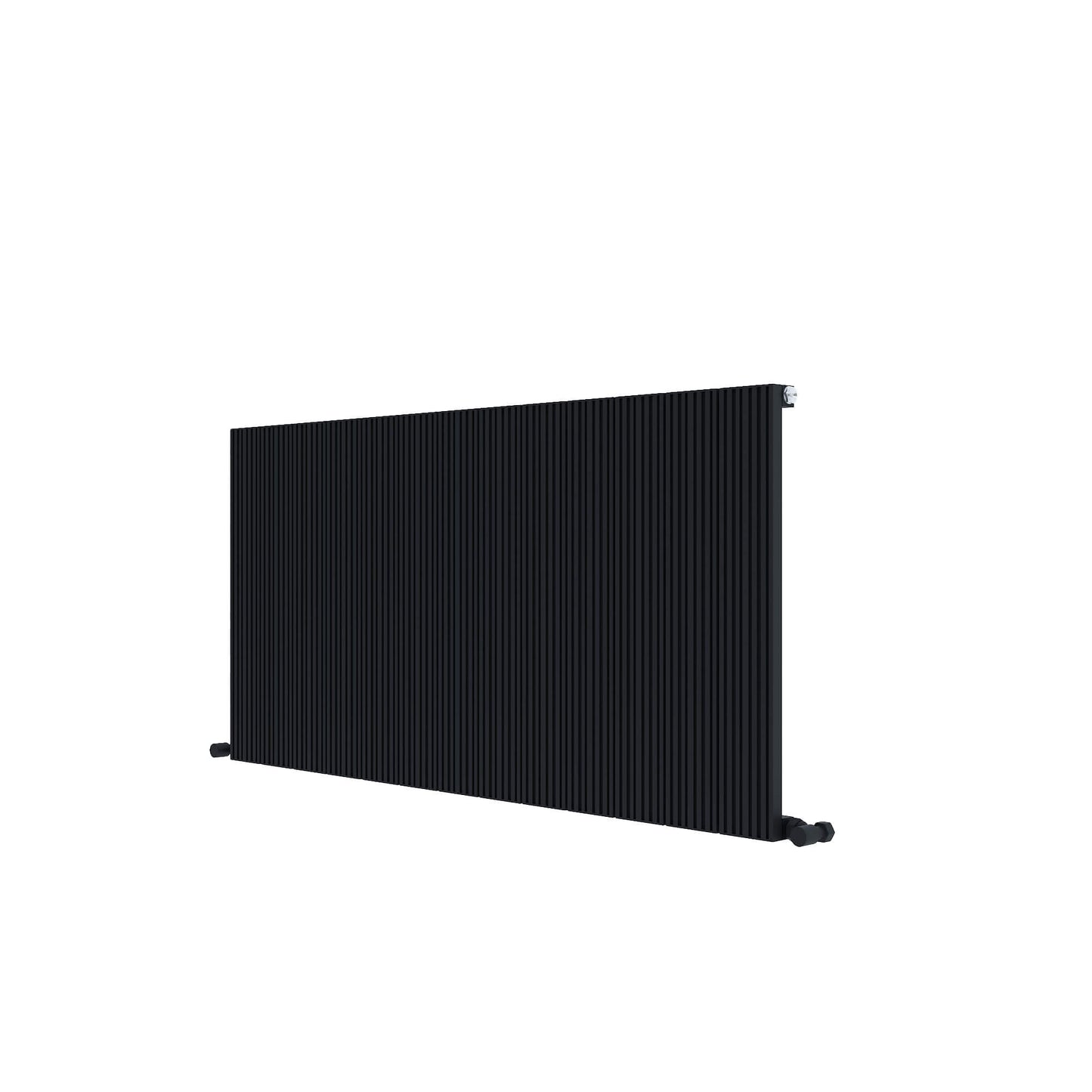 Carisa Monza Radiateur en Aluminium Horizontal Design Moderne Noir