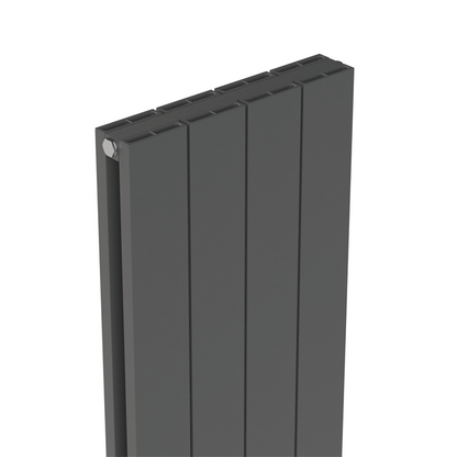 Carisa Nemo Radiateur en Aluminium Vertical Design Moderne Gris foncé