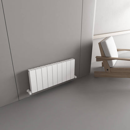 Carisa Nemo Radiateur en Aluminium Horizontal Design Moderne Blanc