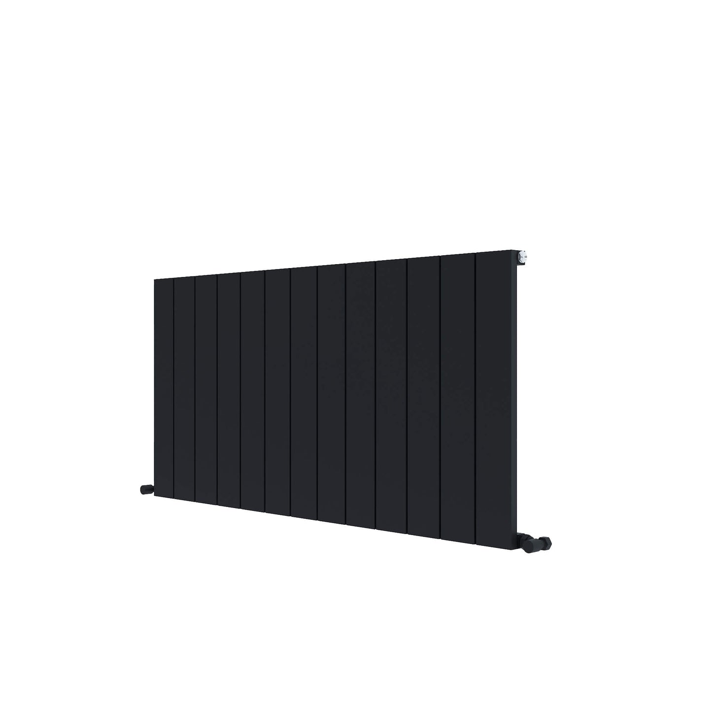 Carisa Nemo Radiateur en Aluminium Horizontal Design Moderne Noir