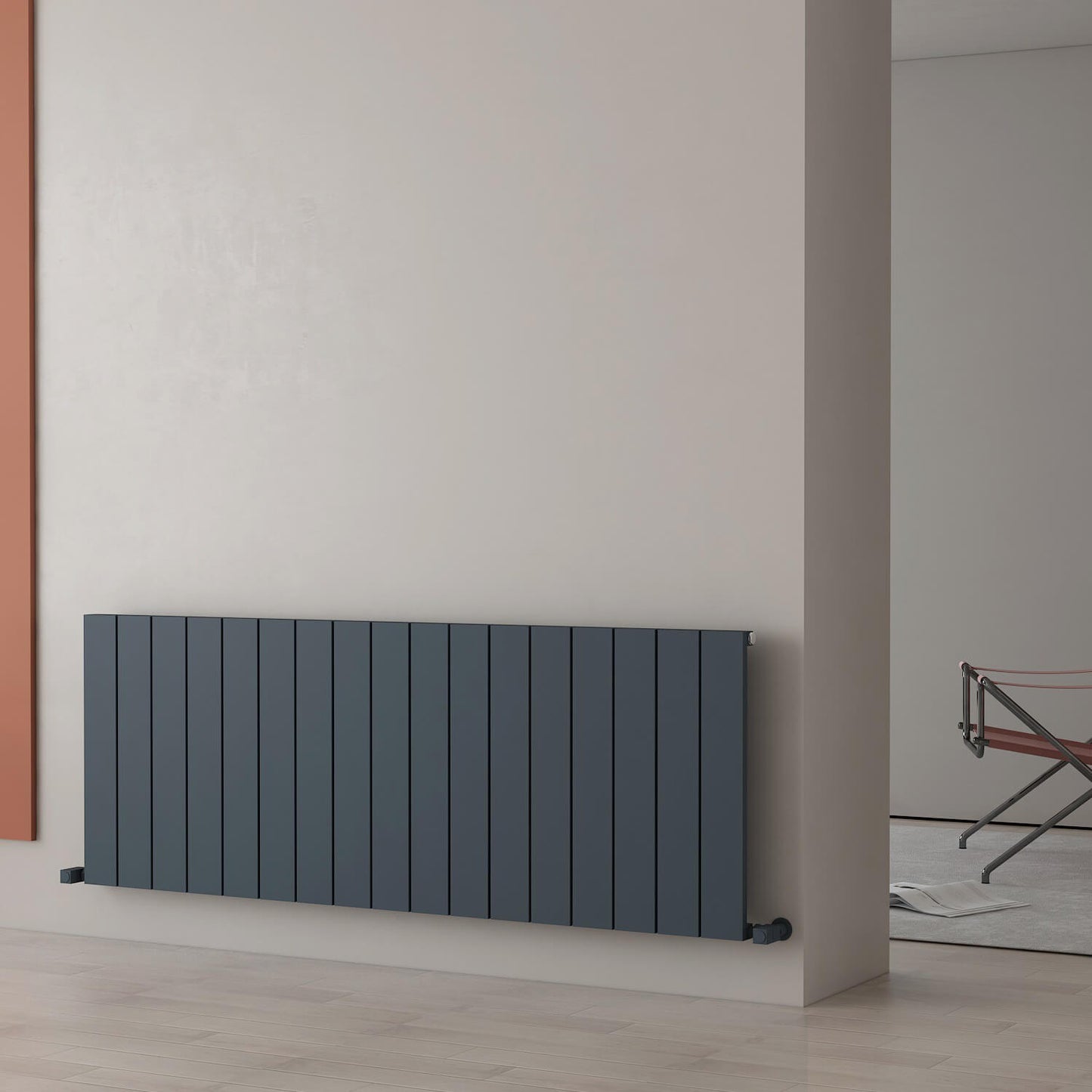 Carisa Nemo Radiateur en Aluminium Horizontal Design Moderne Anthracite