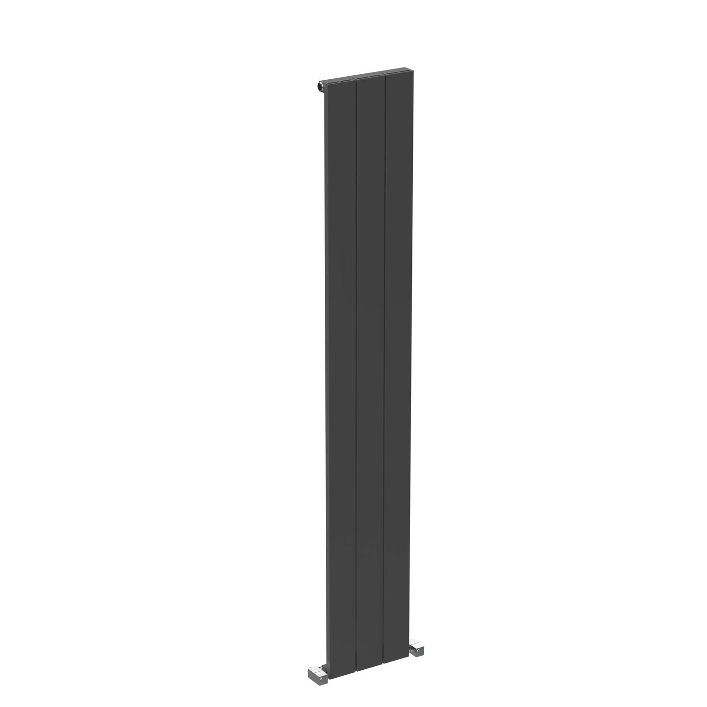 Carisa Nemo Radiateur en Aluminium Vertical Design Moderne Gris foncé