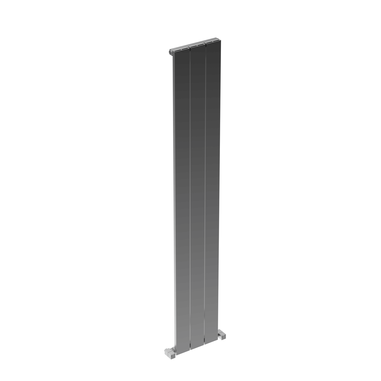 Carisa Nemo Radiateur en Aluminium Vertical Design Moderne Anodisé Poli