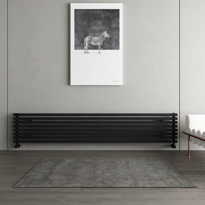 Carisa Sophia Xl Radiateur en Aluminium Horizontal Design Moderne Noir