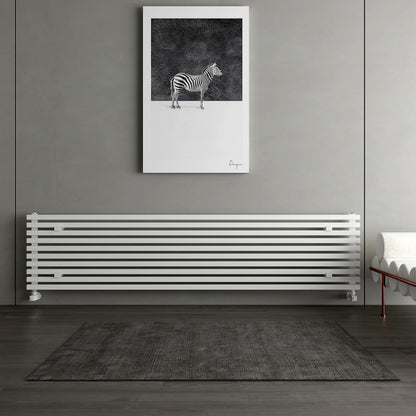 Carisa Sophia Xl Radiateur en Aluminium Horizontal Design Moderne Blanc