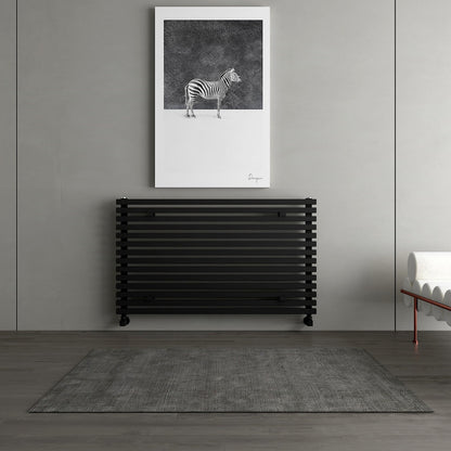 Carisa Sophia Xl Radiateur en Aluminium Horizontal Design Moderne Noir