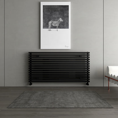 Carisa Sophia Xl Radiateur en Aluminium Horizontal Design Moderne Noir