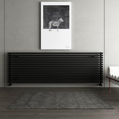 Carisa Sophia Xl Radiateur en Aluminium Horizontal Design Moderne Noir