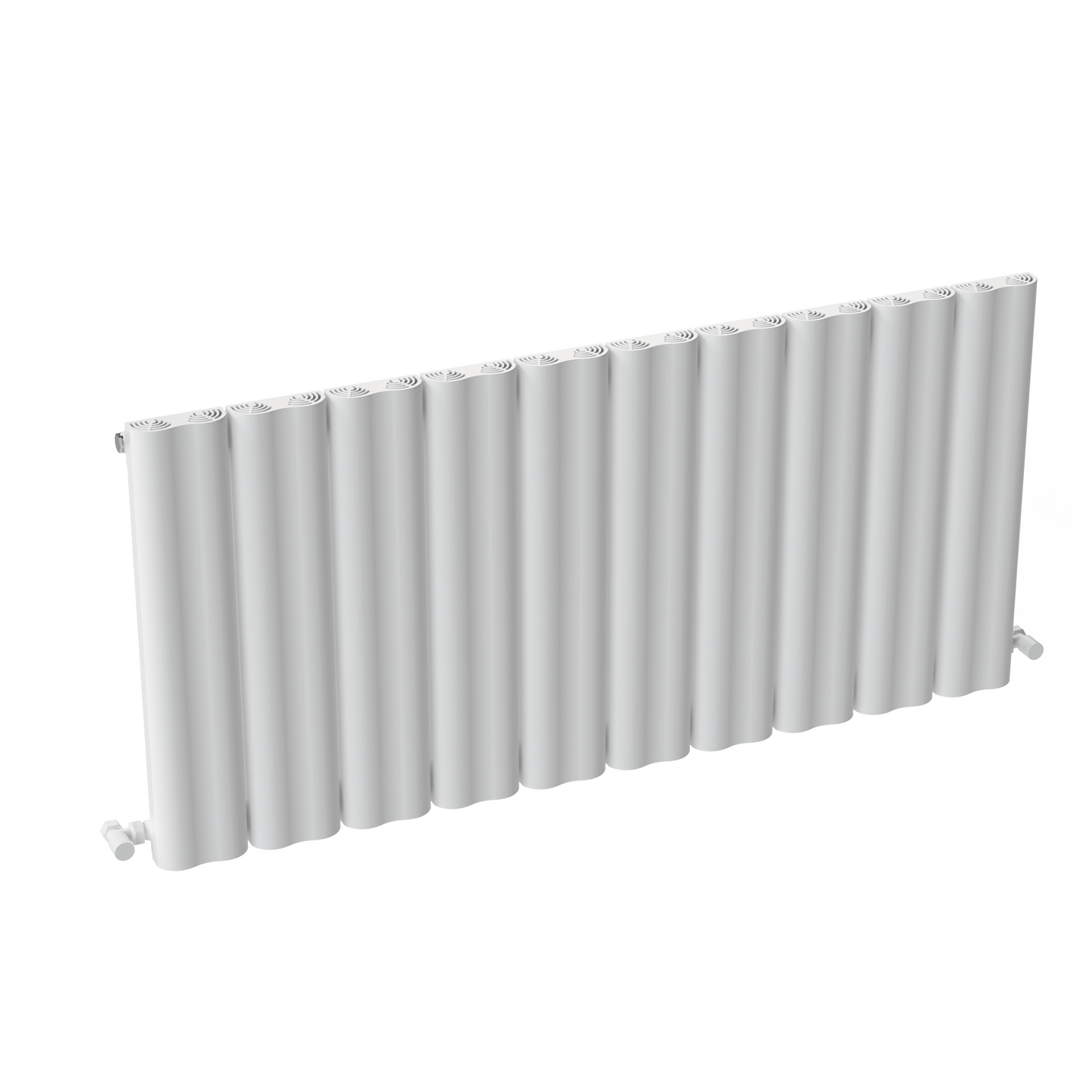 Carisa Wave Radiateur en Aluminium Horizontal Design Moderne Blanc