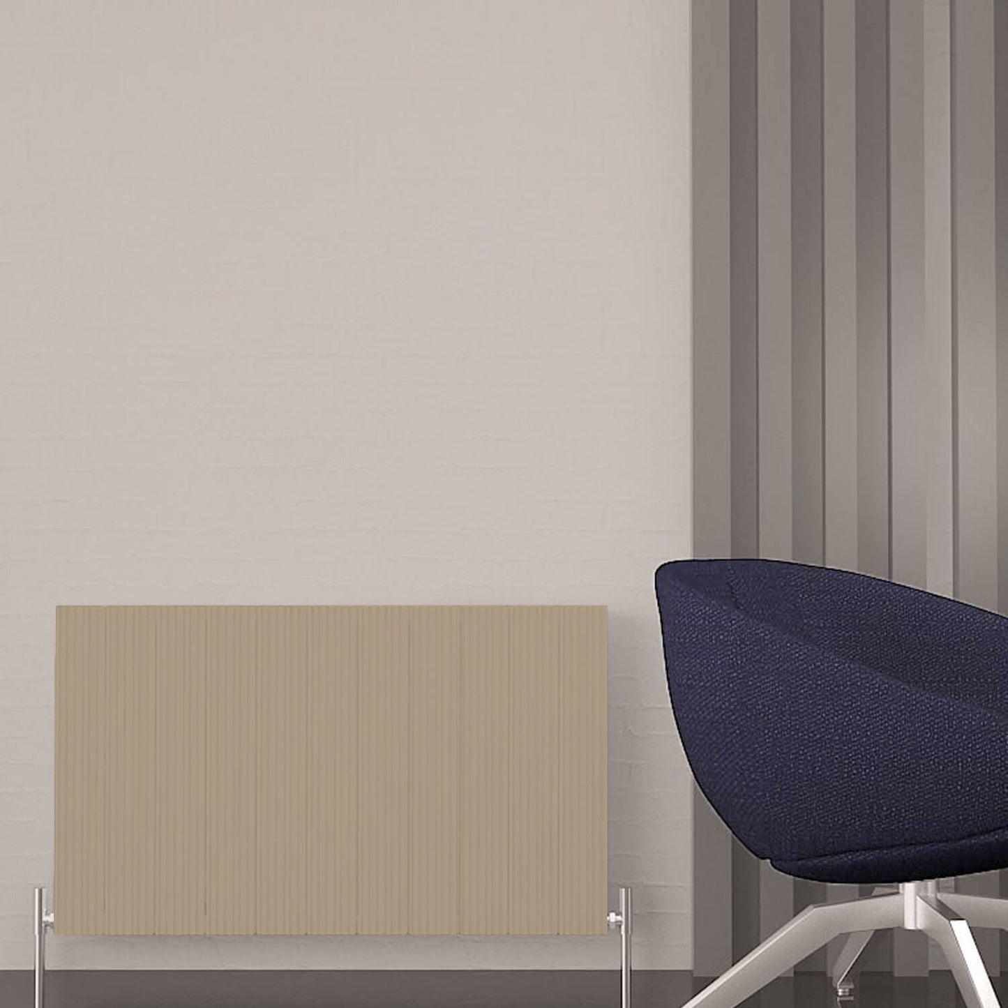 Carisa Monza Double (Reverse Side Nemo) Radiateur en Aluminium Horizontal Design Moderne Latte