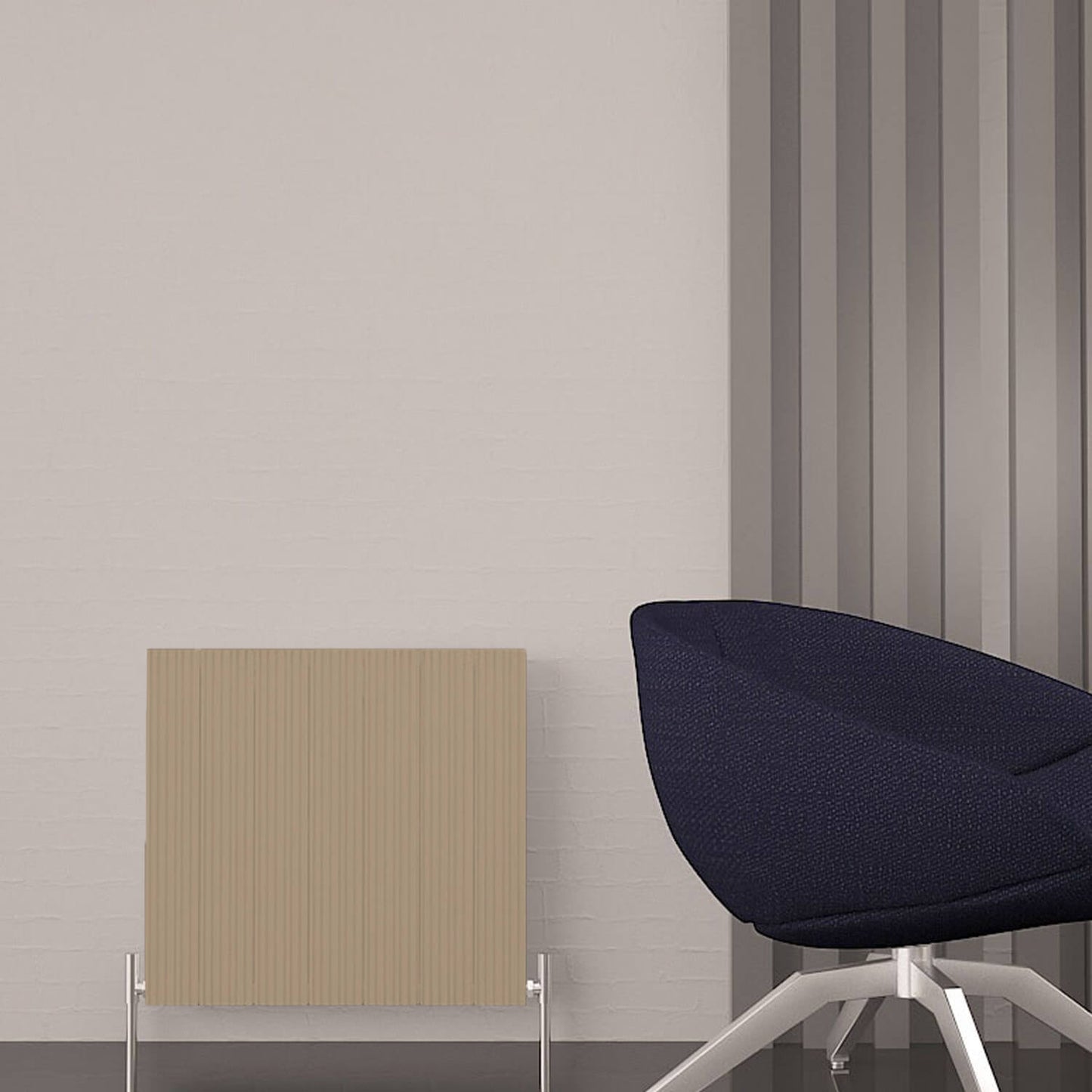 Carisa Monza Double (Reverse Side Nemo) Radiateur en Aluminium Horizontal Design Moderne Latte