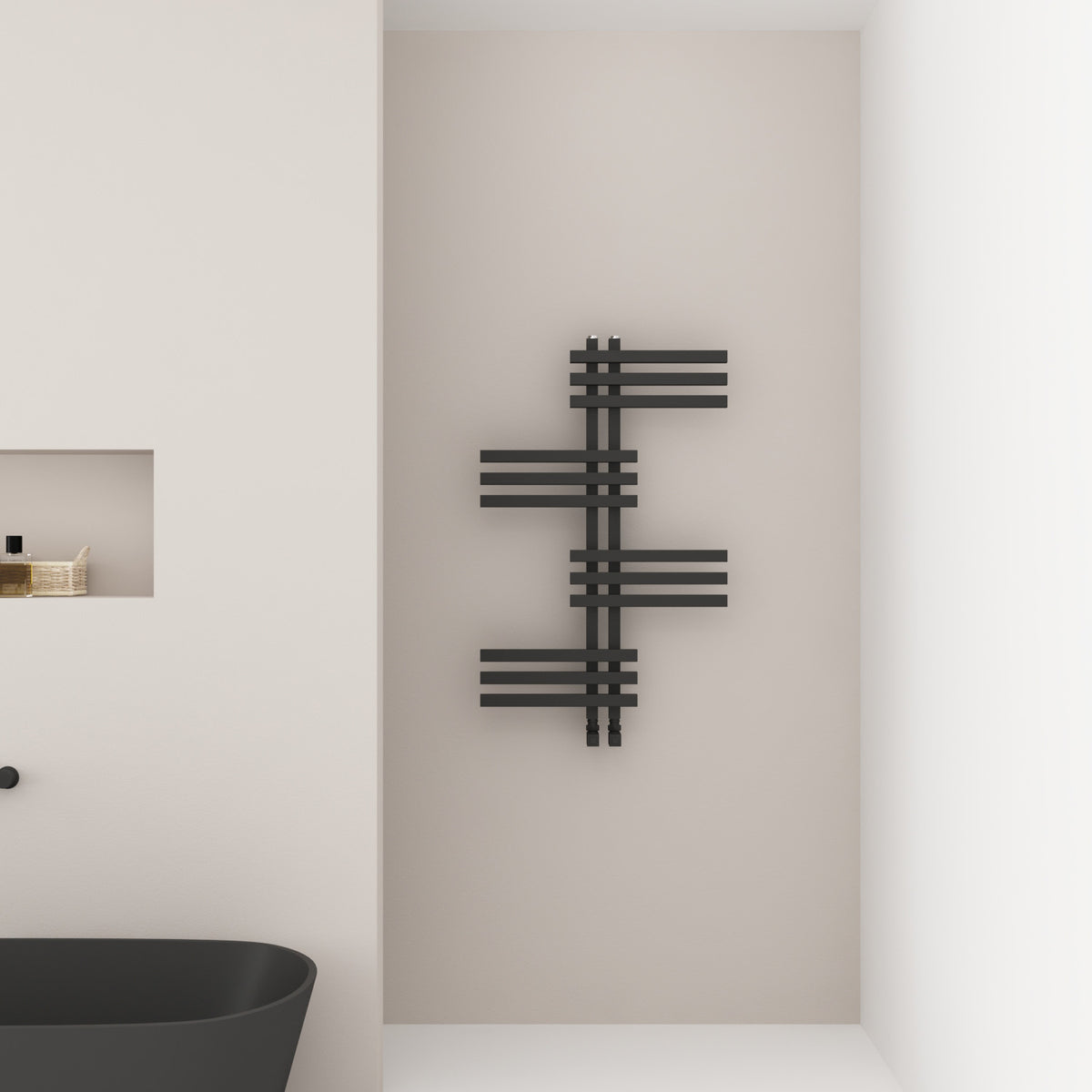 Carisa Unico Sèche-Serviettes en Aluminium Design Moderne