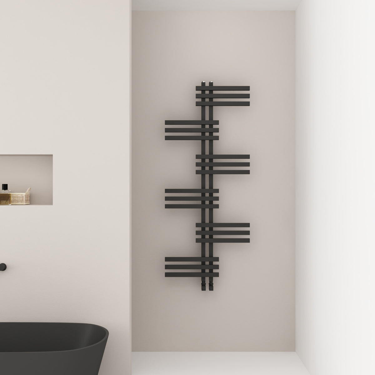 Carisa Unico Sèche-Serviettes en Aluminium Design Moderne
