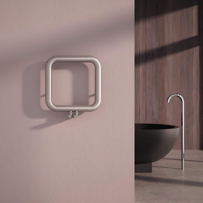 Carisa Baro Sèche-Serviettes en Acier Inoxydable Design Moderne Satiné Poli