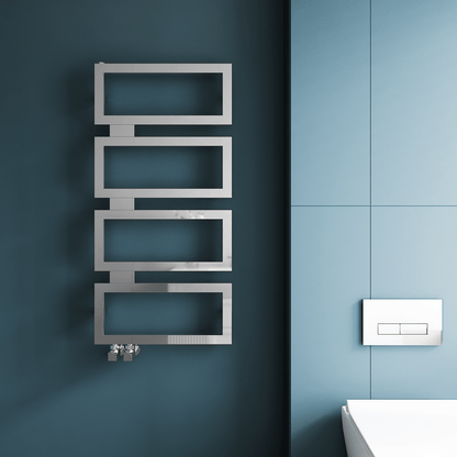 Carisa Beck Sèche-Serviettes en Acier Inoxydable Design Moderne Miroir Poli