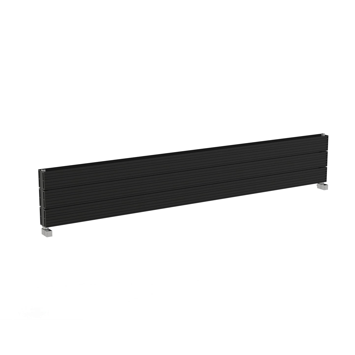 Carisa Monza Double Xl Radiateur en Aluminium Horizontal Design Moderne Noir