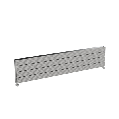 Carisa Monza Double Xl Radiateur en Aluminium Horizontal Design Moderne Anodisé Poli