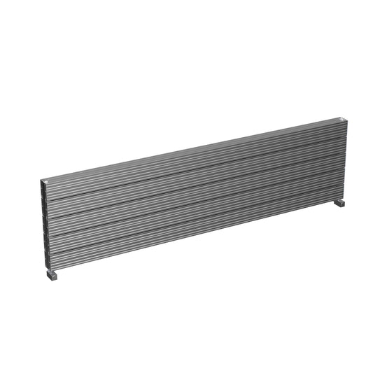 Carisa Monza Double Xl Radiateur en Aluminium Horizontal Design Moderne Anodisé Poli