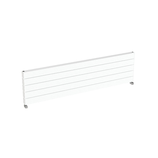 Carisa Monza Double Xl Radiateur en Aluminium Horizontal Design Moderne Blanc