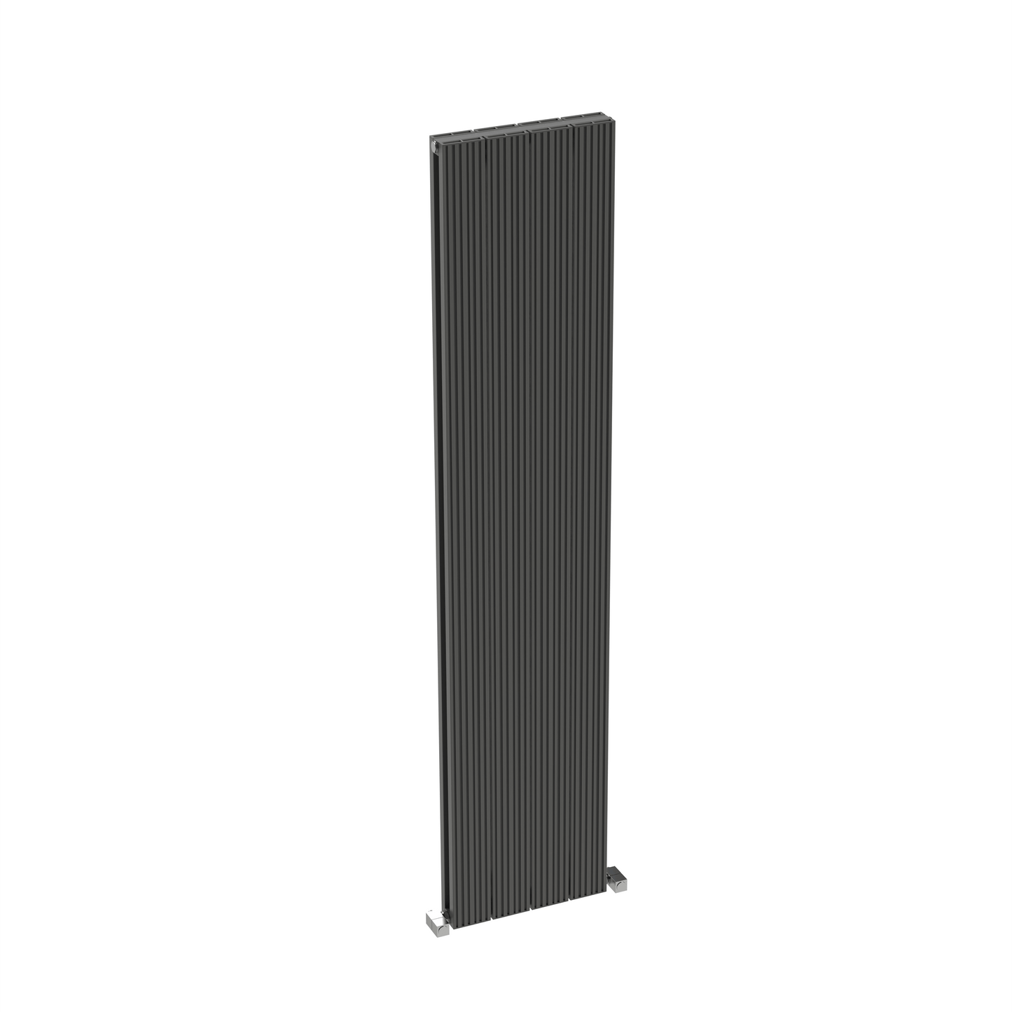 Carisa Monza Double (Reverse Side Nemo) Radiateur en Aluminium Vertical Design Moderne Gris foncé