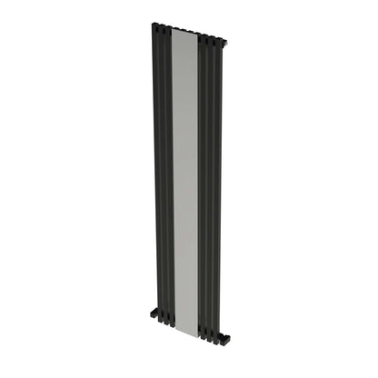 Carisa Sophia Mirror Radiateur en Aluminium Vertical Design Moderne Noir